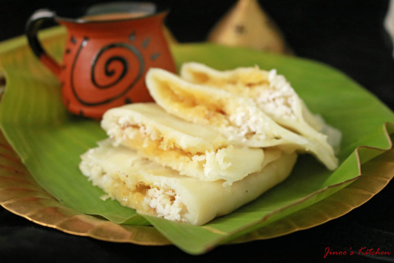 Ela ada ~ Vazhayila ada – Ila ada – Steamed rice parcels with sweet fillings