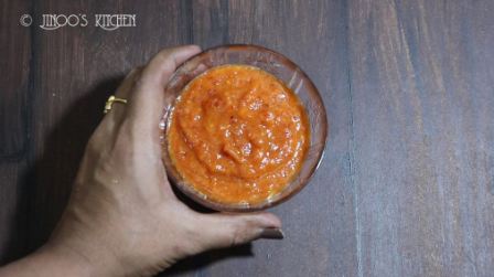 South indian red chilli chutney recipe for Dosa