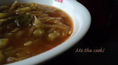 Kerala dishes | peechenga vattichathu ~ Ridge Gourd Curry
