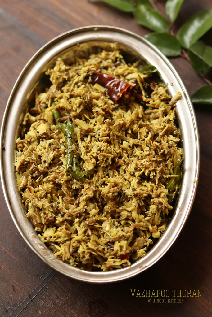 Vazhapoo Thoran – Vazhaipoo Porial – Banana flower stir fry