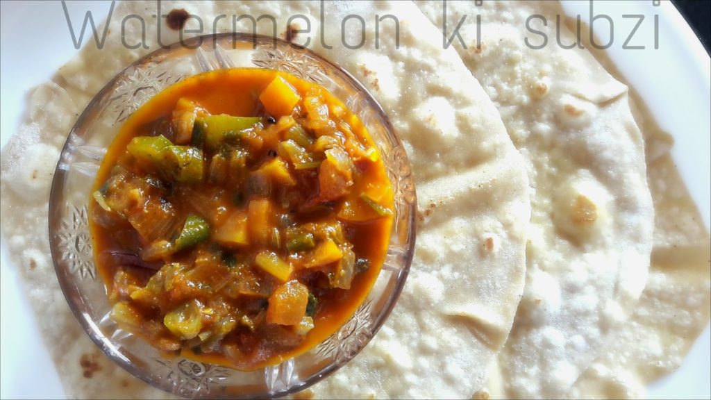 watermelon sabzi