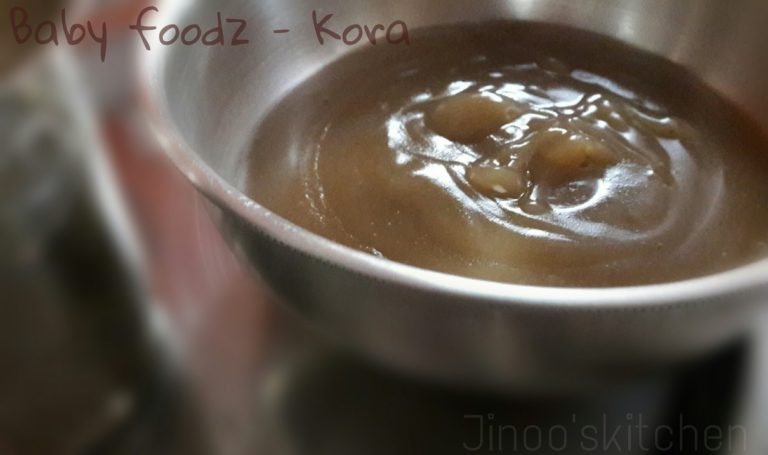 Baby foodz – Ragi milk porridge