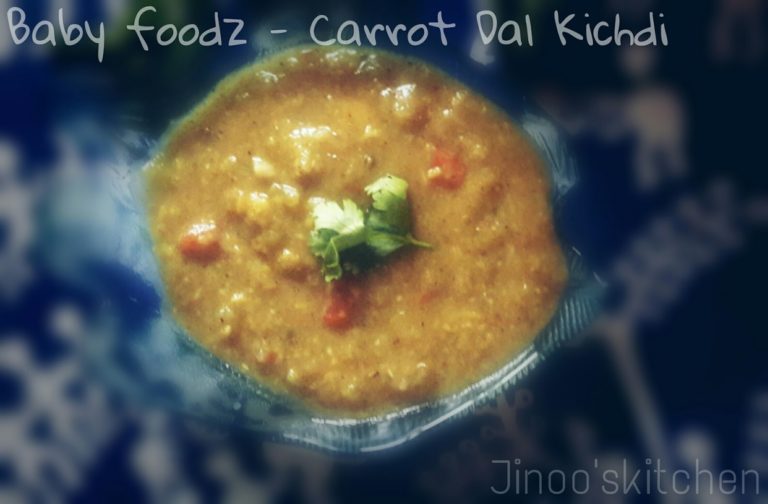 Baby foodz – Carrot Mint kichdi
