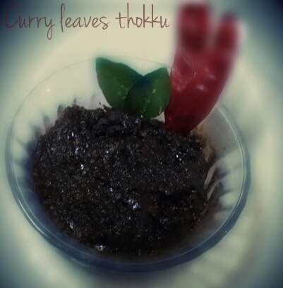 Curry Leaves Thokku/Chutney