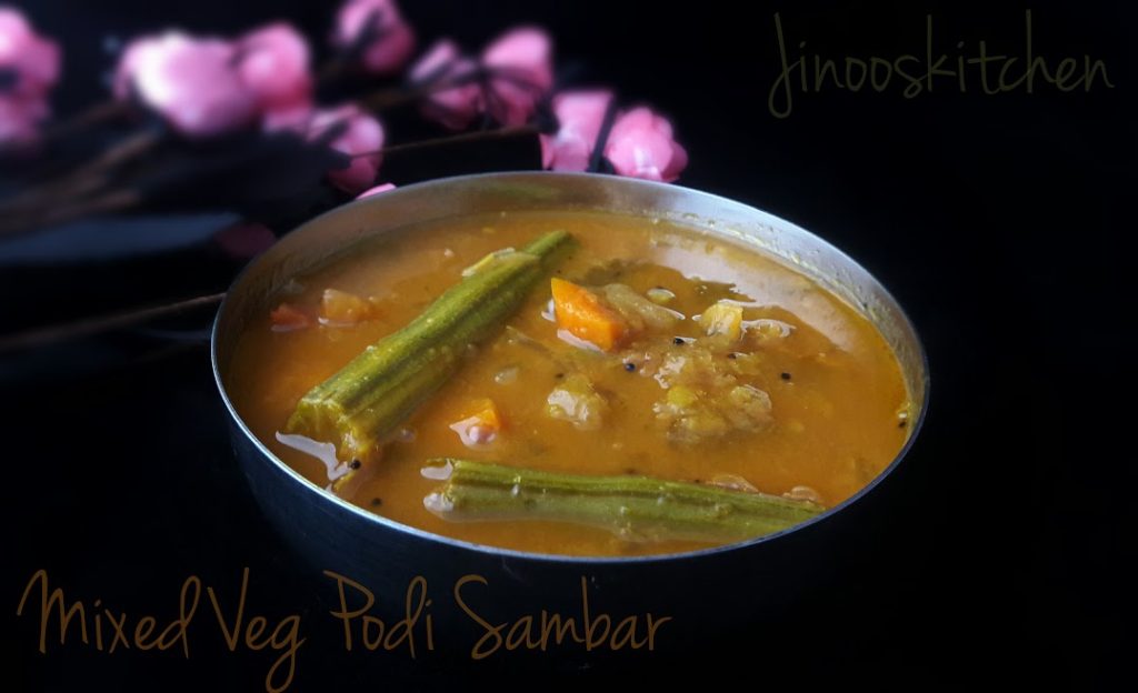 Mixed Veg Podi Sambar