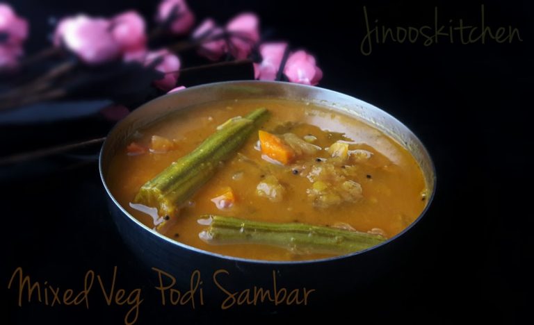 Mixed Vegetable Podi Sambar