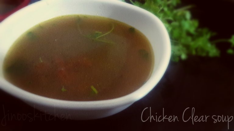Chicken clear soup ~  Remedy for Cold and cough