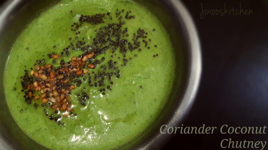 Coriander coconut chutney