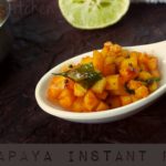 Raw papaya instant pickle