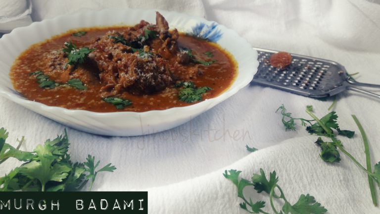 Badami Murgh ~ Almond chicken curry