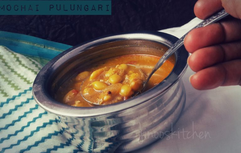 Mochai Pulungari/Kara Kulambu ~ Dry beans Curry