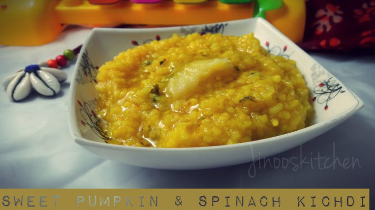 Baby Foodz- Sweet Pumpkin Palak Kichdi