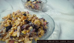 Mexican Roasted Corn & Olive Salad
