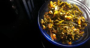 Ridge gourd skin stir fry