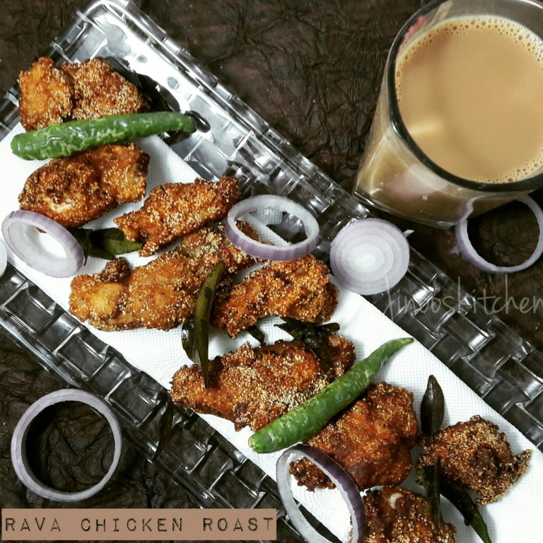 Easy & Crispy Rava Chicken fry