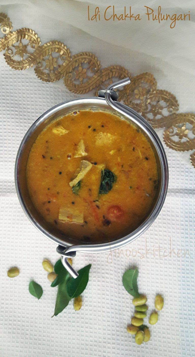 Idi Chakka Pulungari ~ Tender Jackfruit Coconut Curry