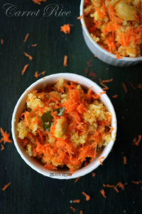 Carrot rice recipe