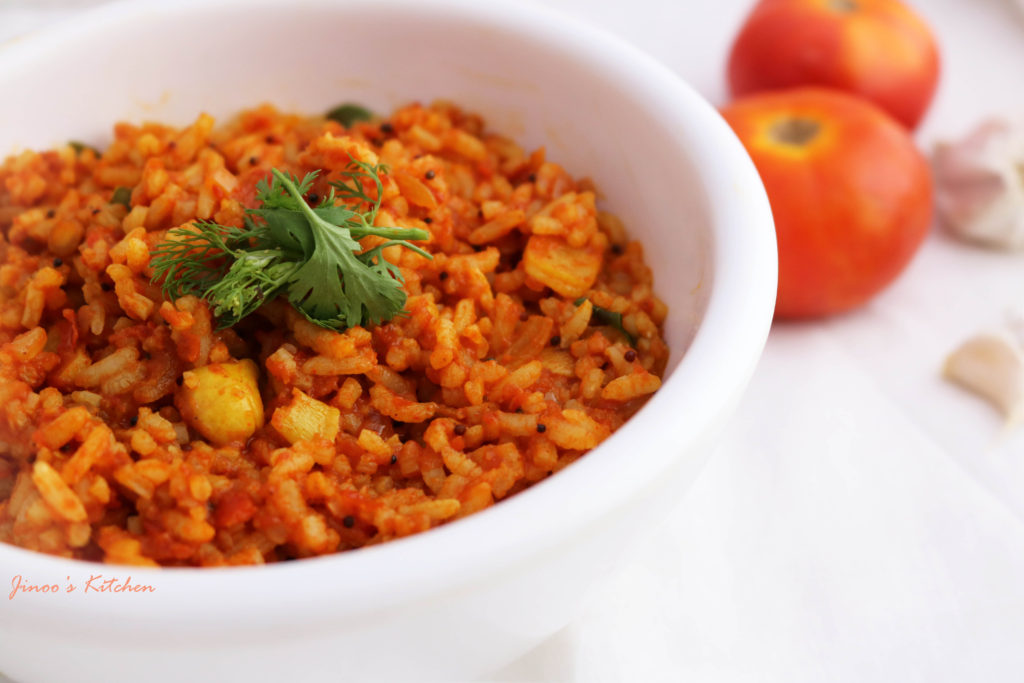 Tomato Rice ~ Thakkali Sadham Variety Rice
