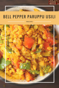 Bell pepper paruppu usili - Capsicum paruppu usili