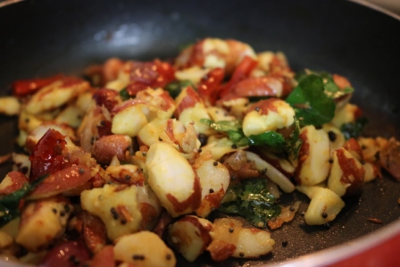 Jackfruit seeds stir fry - Chakkakuru Mezhukupuratti 