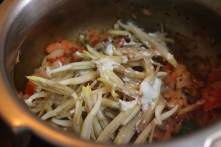 Vazhaipoo Kuzhambu recipe - Banana Flower curry recipe