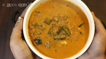 Vendakkai puli kuzhambu recipe