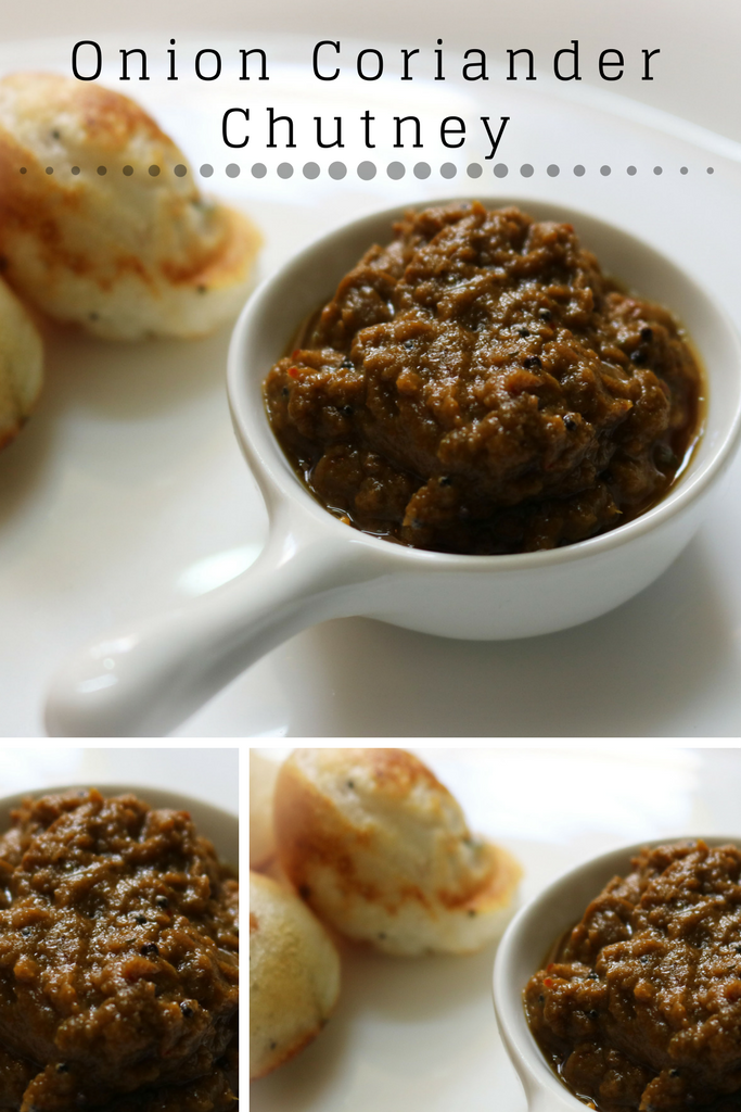 Onion coriander chutney recipe – Vengaya kothamalli chutney with garlic