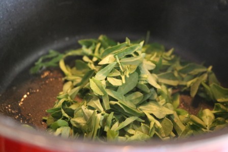 Methi Paneer Bhurji curry