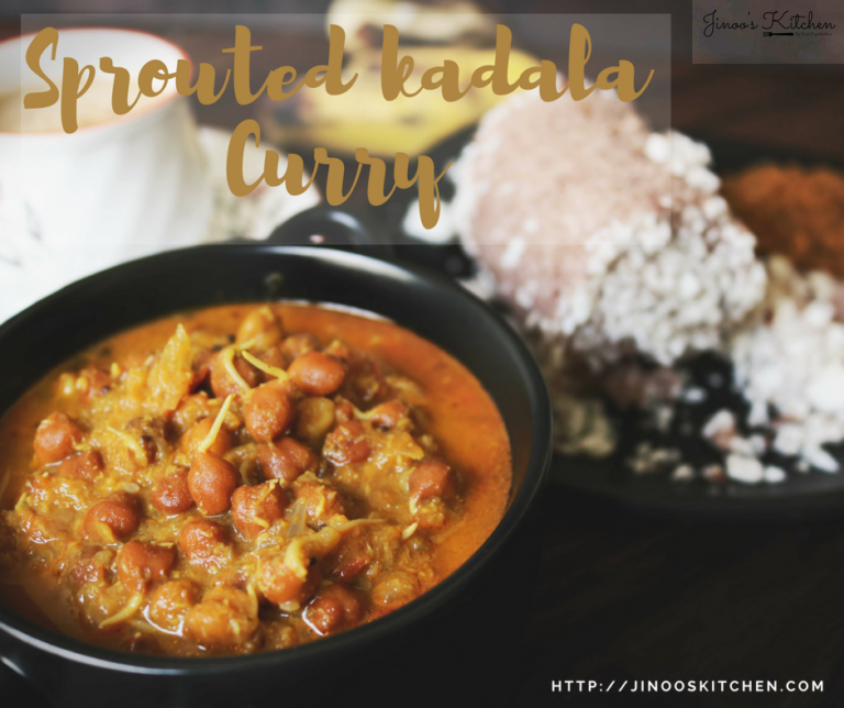 Kerala kadala curry (with sprouted black Channa)