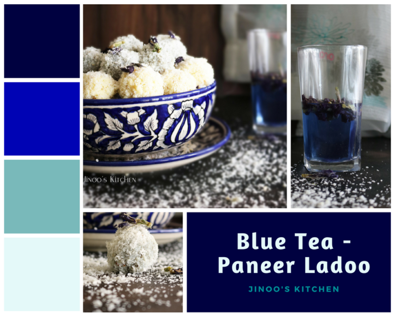 Blue Tea Ladoo -Paneer ladoo recipe