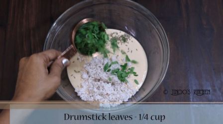 Drumstick leaves Dosa recipe