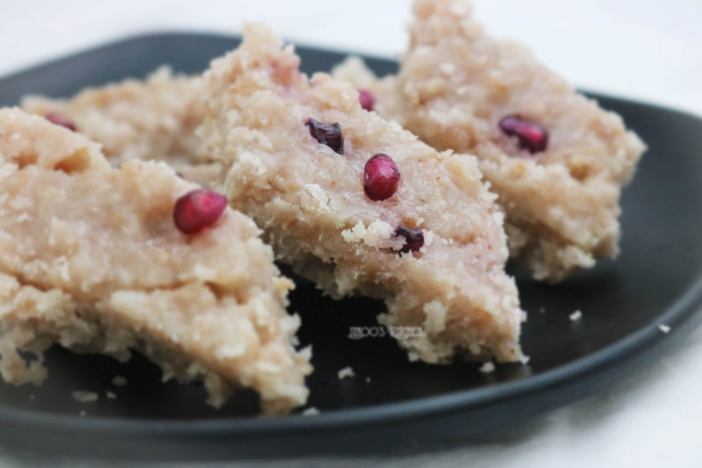 pomegranate burfi