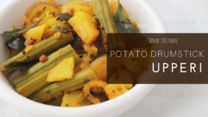 Drumstick Potato Stir fry recipe | Drumstick potato upperi/poriyal