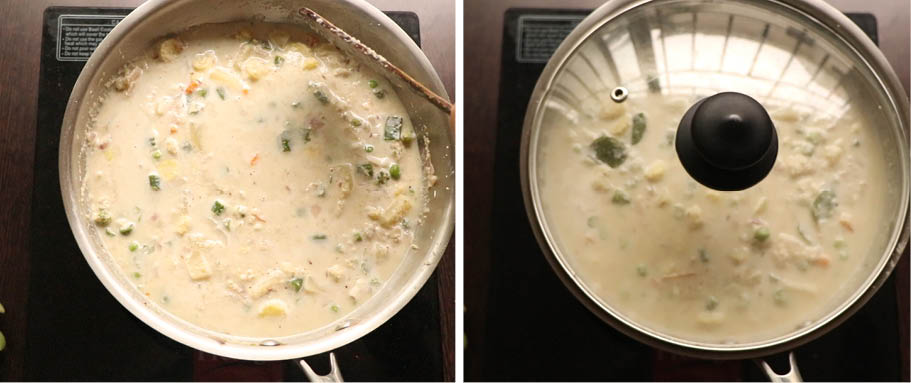 White Vegetable Kurma recipe