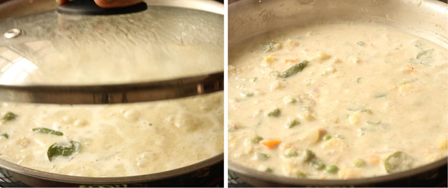 White Vegetable Kurma recipe