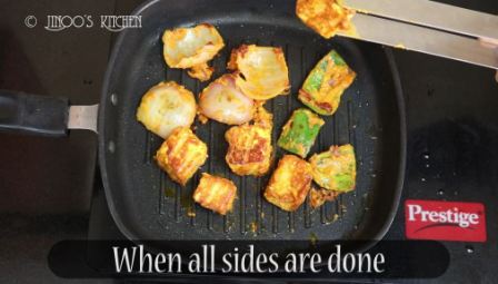 Paneer Tikka recipe on tawa