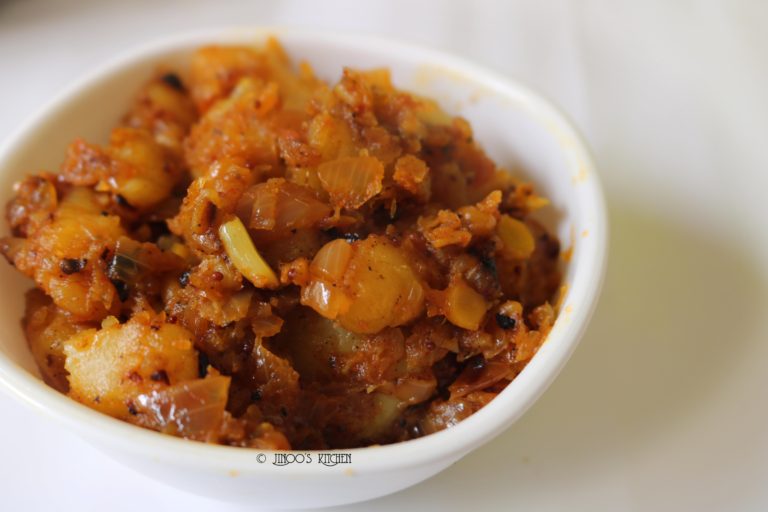 Potato Masala Fry | Spicy Urulaikizhangu masala fry for rice