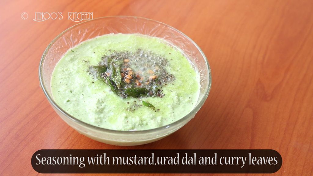 coriander coconut chutney recipe for dosa/idli