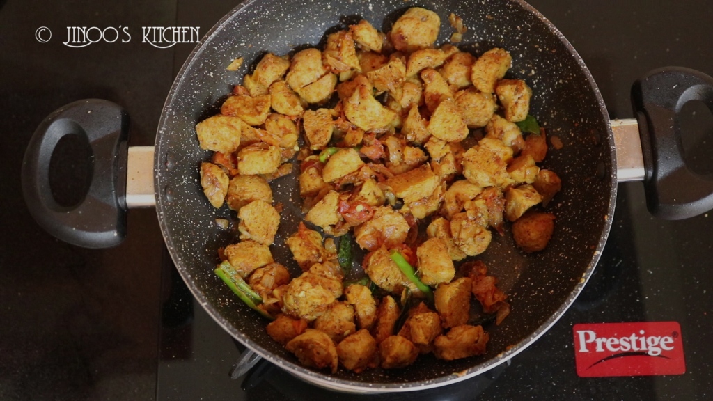 Spicy Soya chunks fry recipe