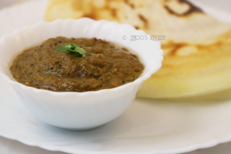 Onion Coriander chutney recipe without Garlic | Vengaya kothamalli chutney
