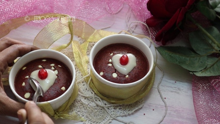 15 minutes red velvet brownie