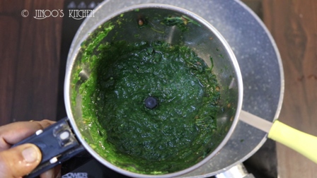 Easy spinach gravy for rice