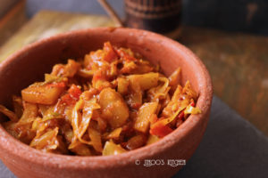 Cabbage curry bengali style