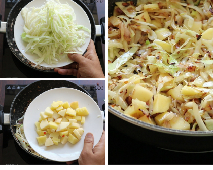 Cabbage curry bengali style