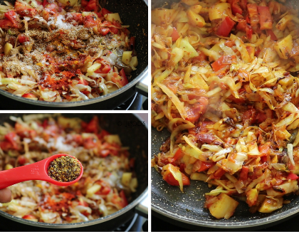 Cabbage curry bengali style