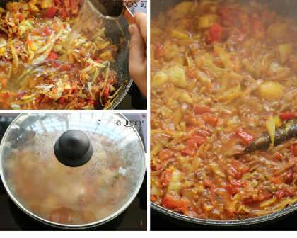 Cabbage curry bengali style