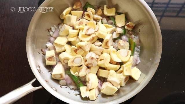 Raw jackfruit fry recipe