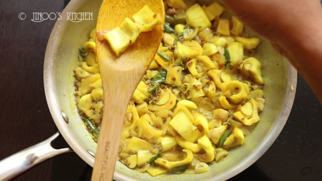 Raw jackfruit fry recipe