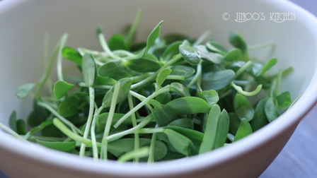 Mushroom Mayo salad with methi micro greens and sweetcorn