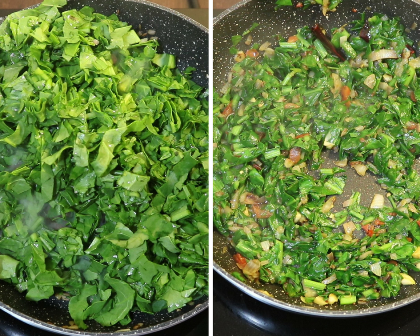 Dal palak for rice